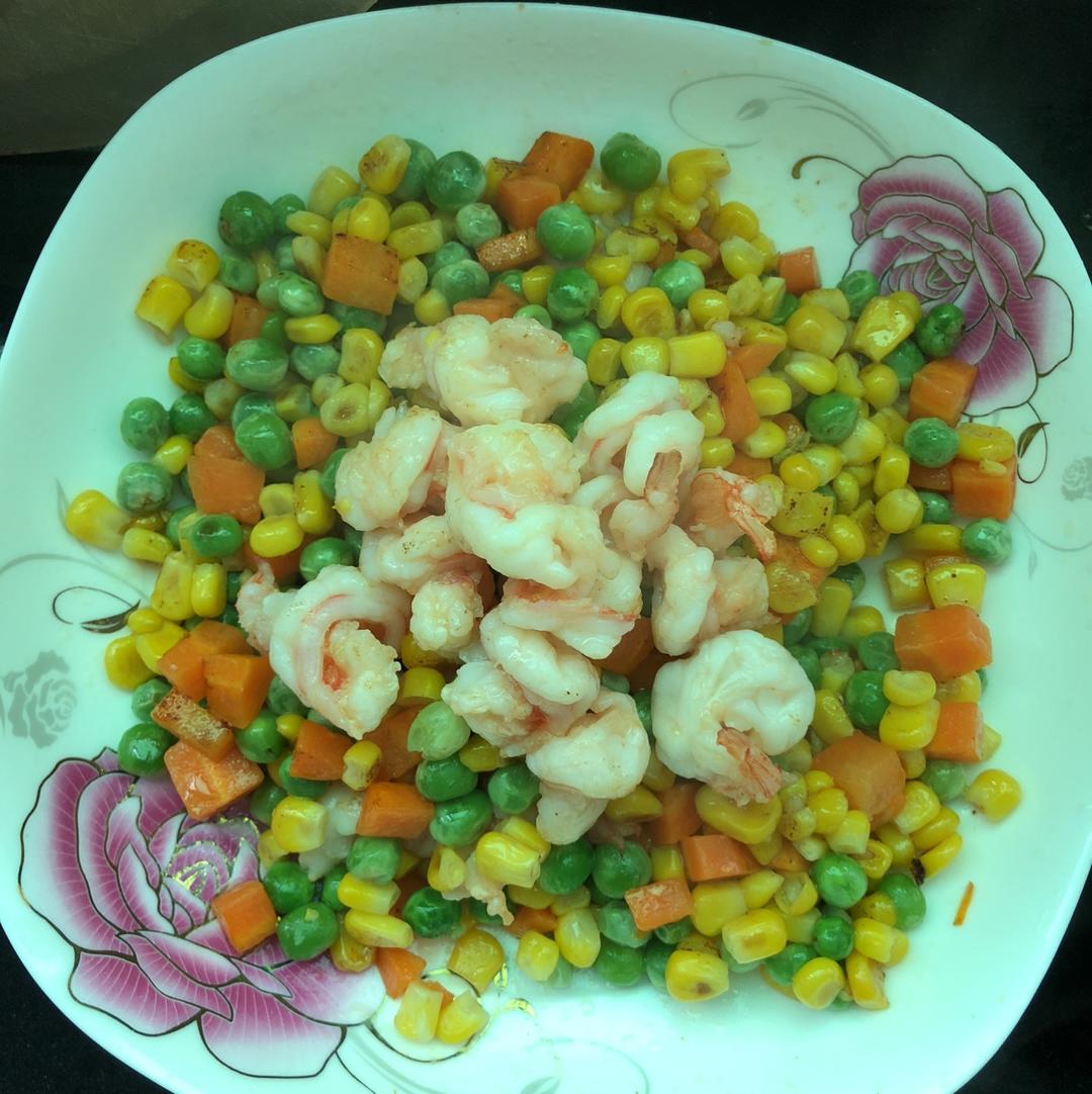三色炒虾仁