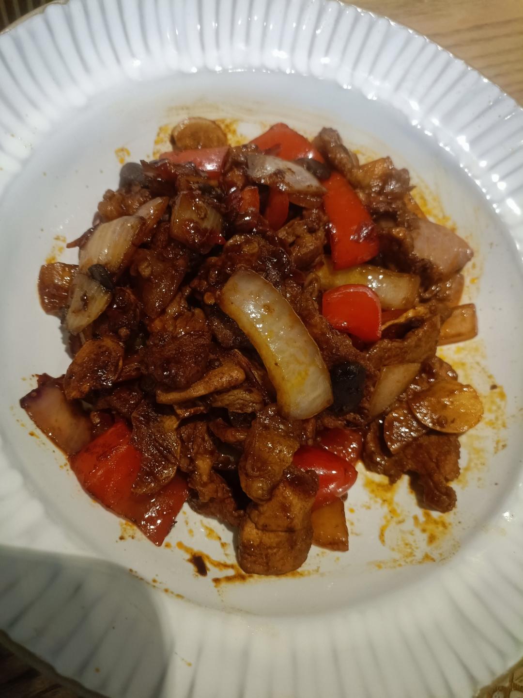 桂香梅花肉小炒