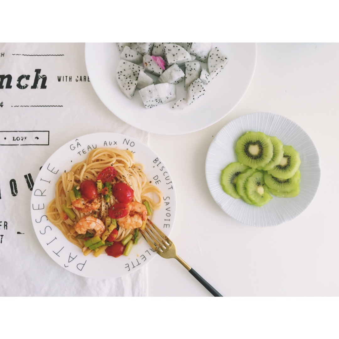 鲜虾番茄意大利面