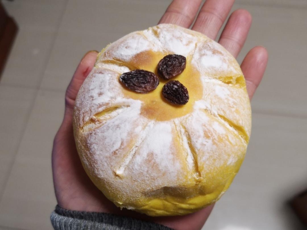 🌼全麦｜南瓜｜麻薯乳酪花朵软欧面包｜软糯拉丝