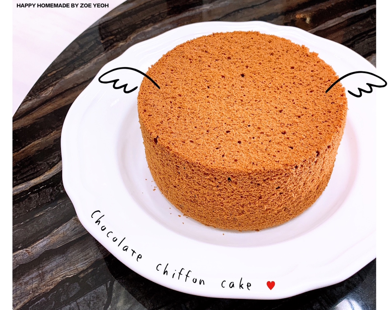 巧克力戚风蛋糕 6寸 蛋糕胚 适合抹面的蛋糕体的做法 步骤1