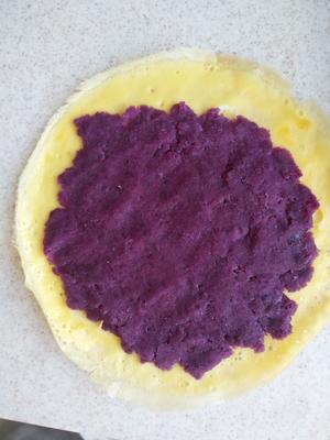 紫薯鸡蛋卷·辅食的做法 步骤3