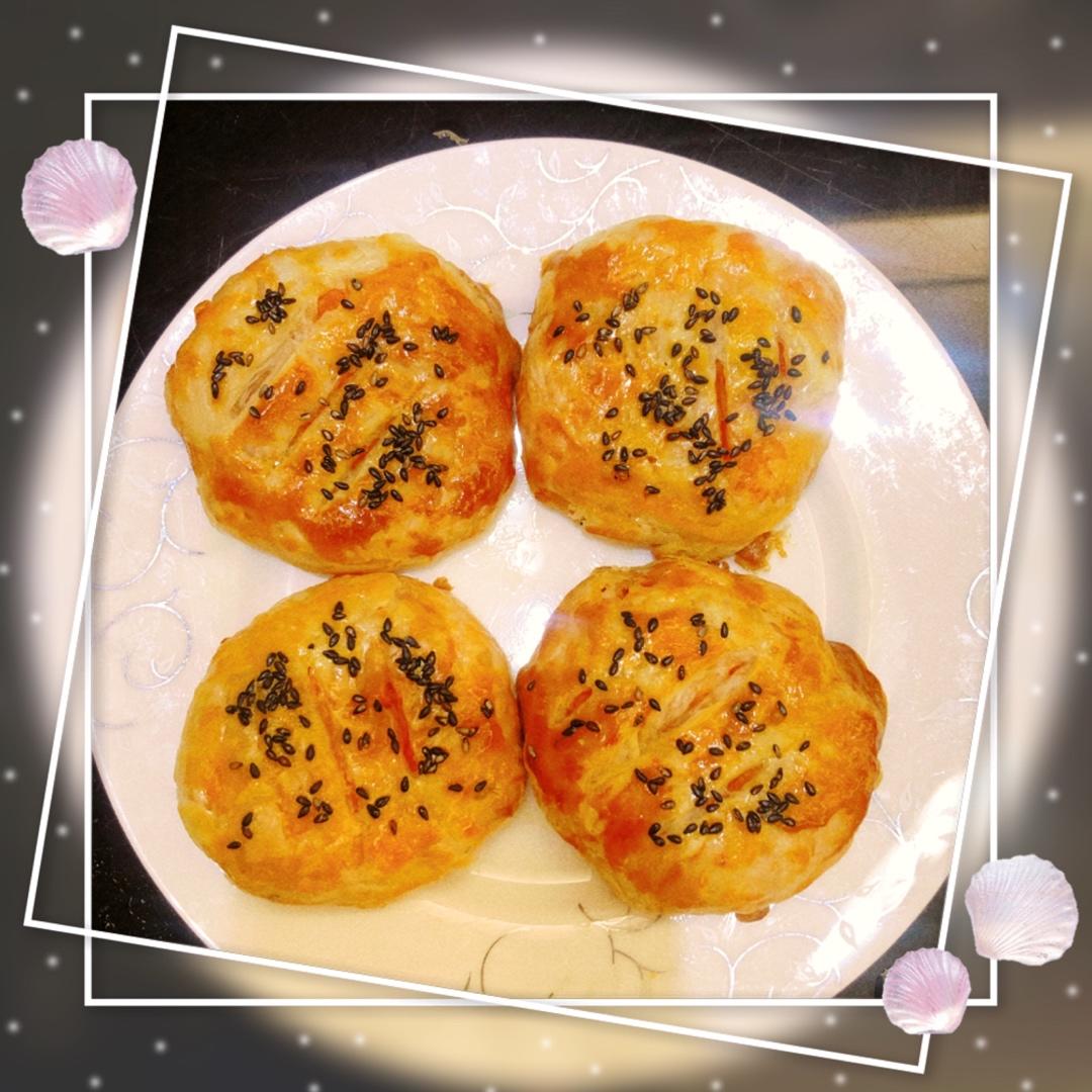 ✨无需揉面❗️咬一口酥到掉渣的紫薯饼