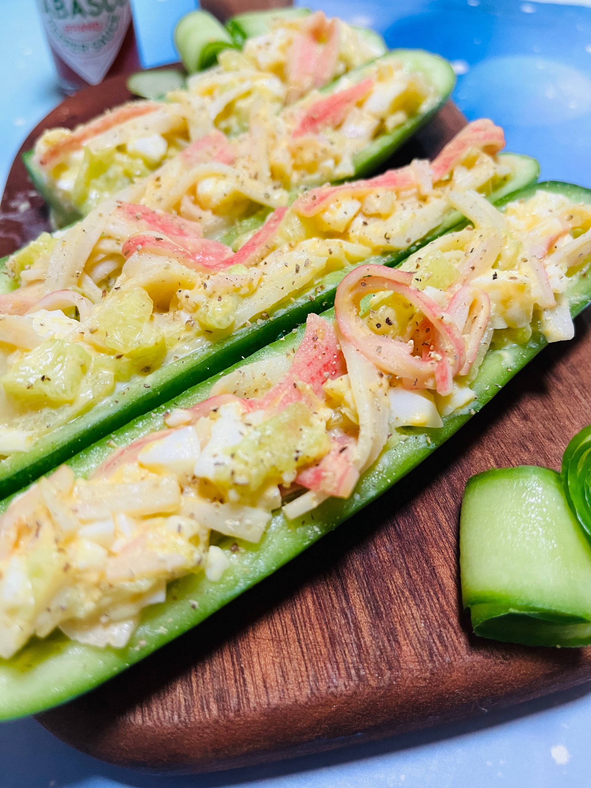 夏日减脂轻食餐🔥蟹柳黄瓜沙拉的做法