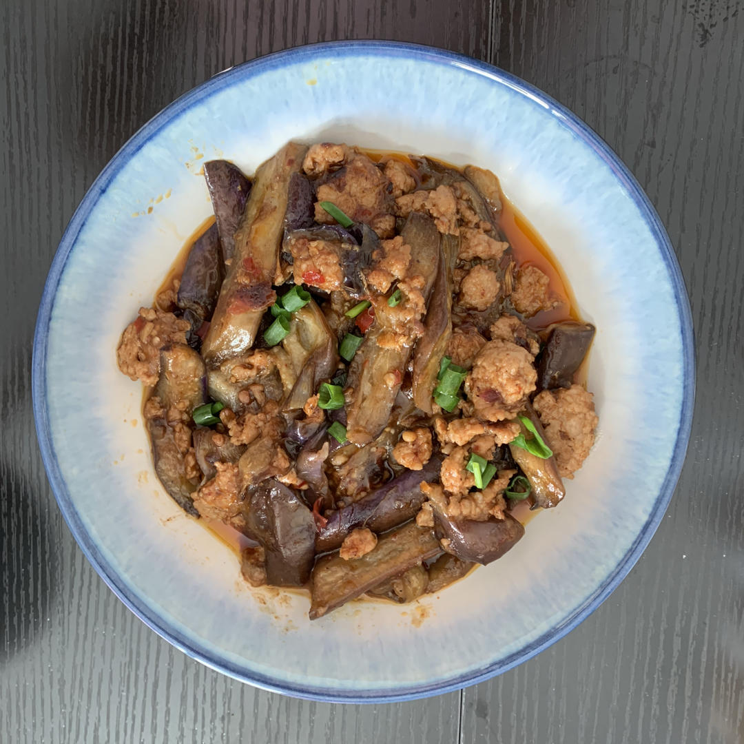 红烧肉沫茄子