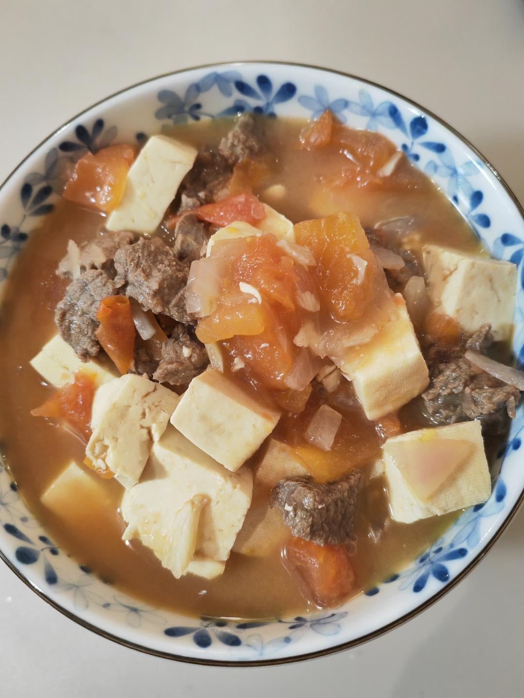 番茄牛肉豆腐汤这样做也太好喝了吧❗️❗️