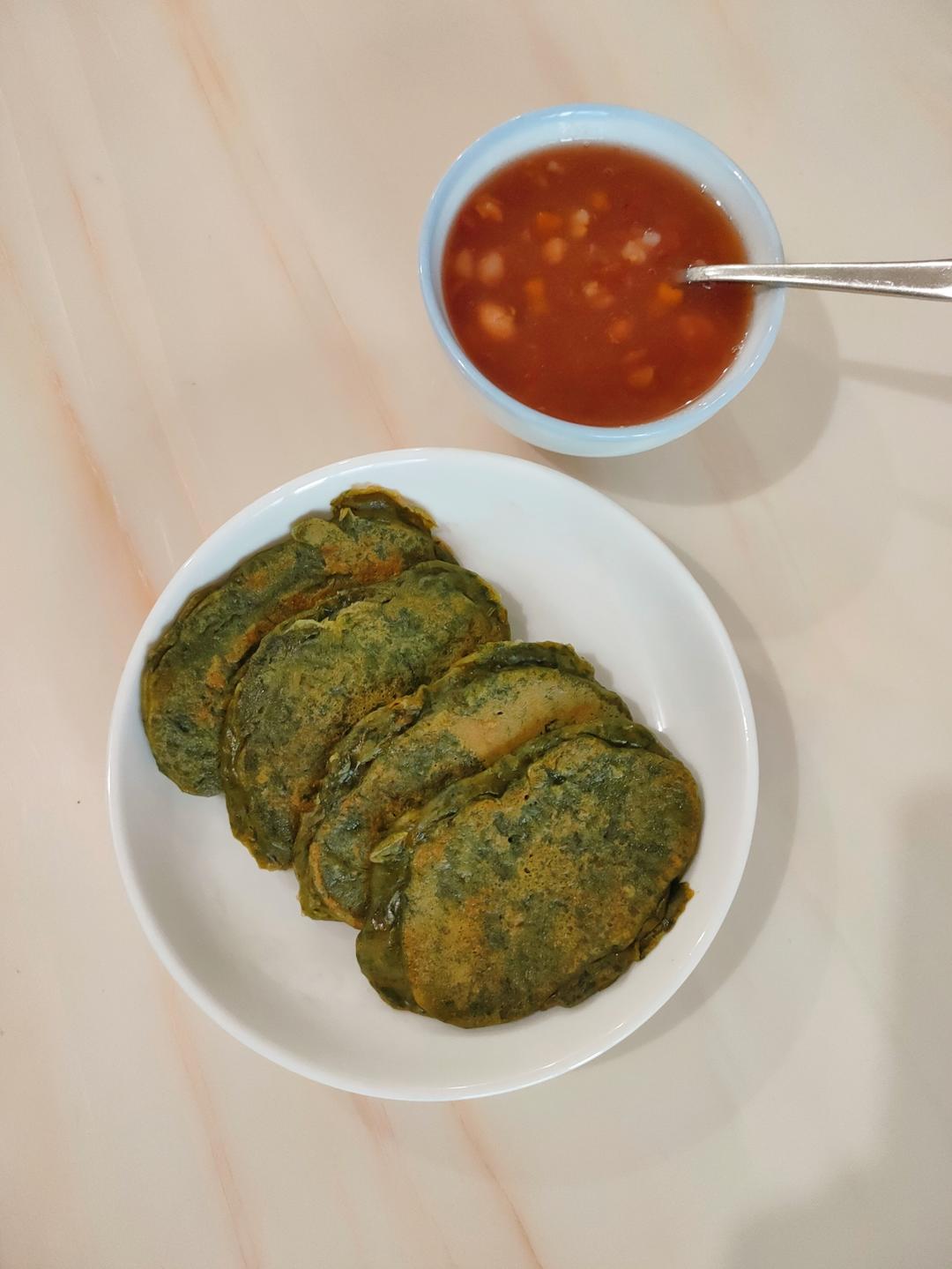 煎艾饼
