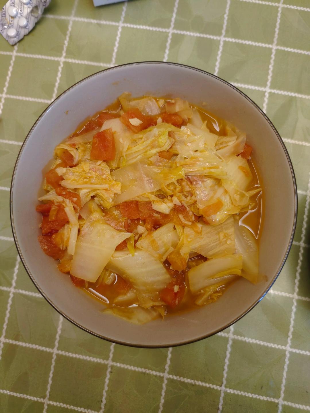 西红柿炒白菜