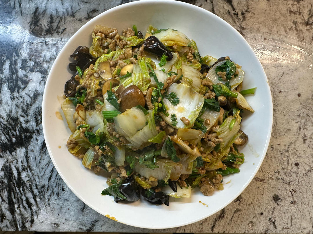 金针菇肉沫娃娃菜