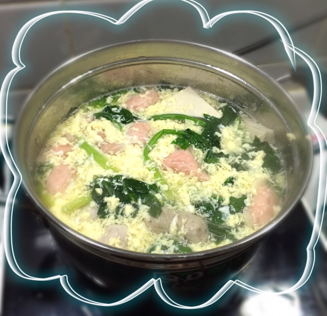 菠菜丸子汤