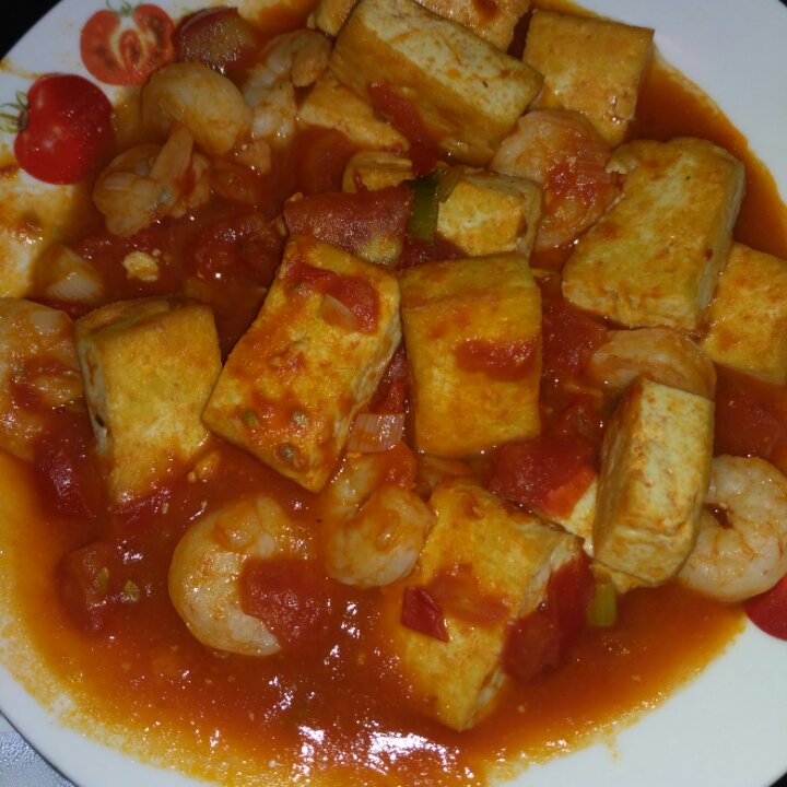 鲜虾番茄豆腐