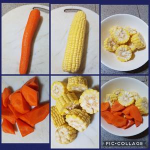 海带玉米胡萝卜排骨汤的做法 步骤3