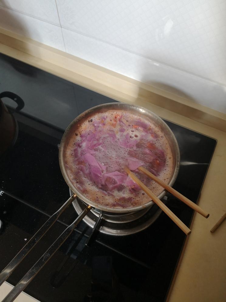 宝宝紫薯小面片的做法