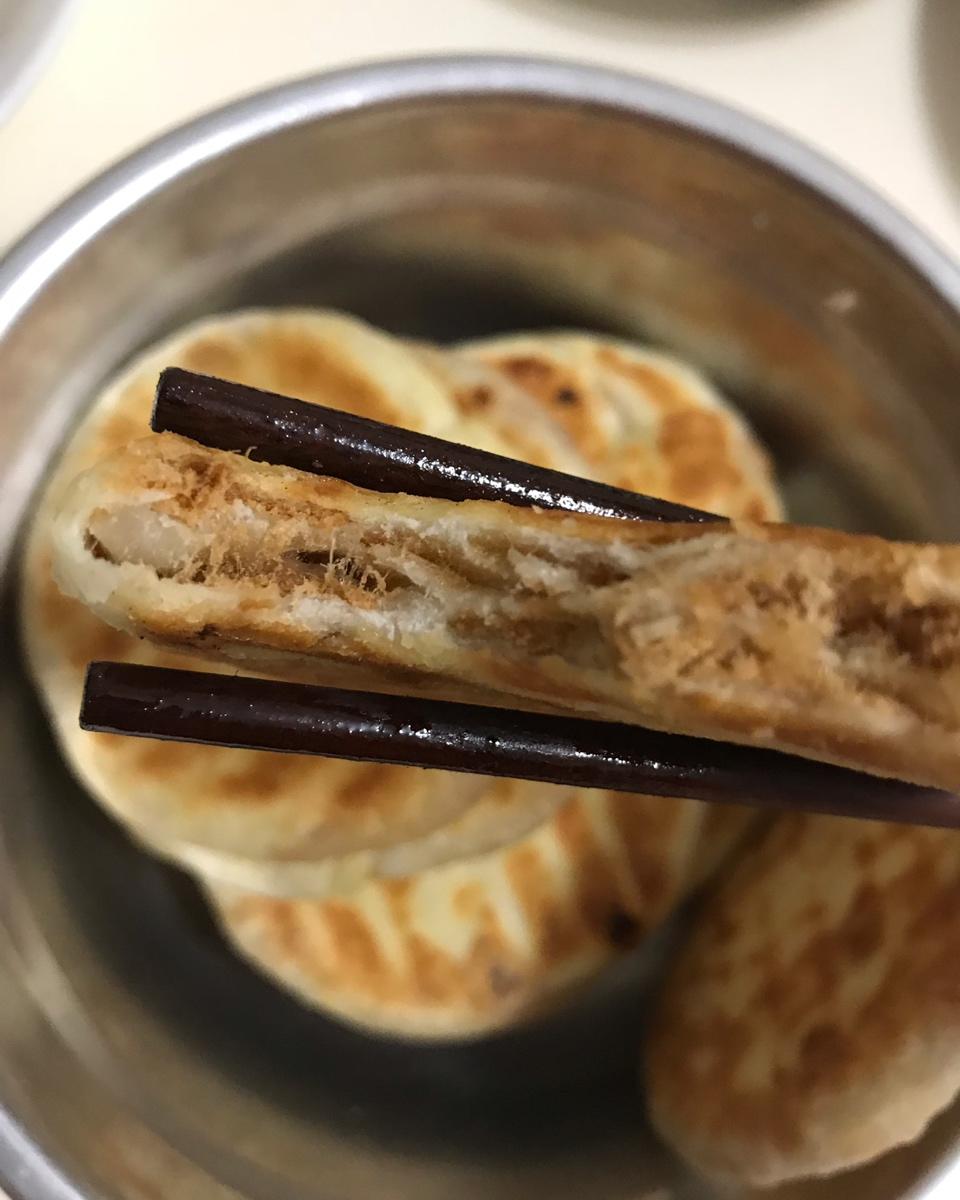 超级美味的肉松薄饼
