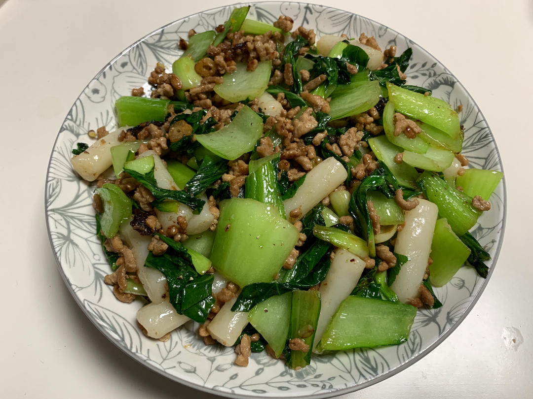 肉沫炒年糕