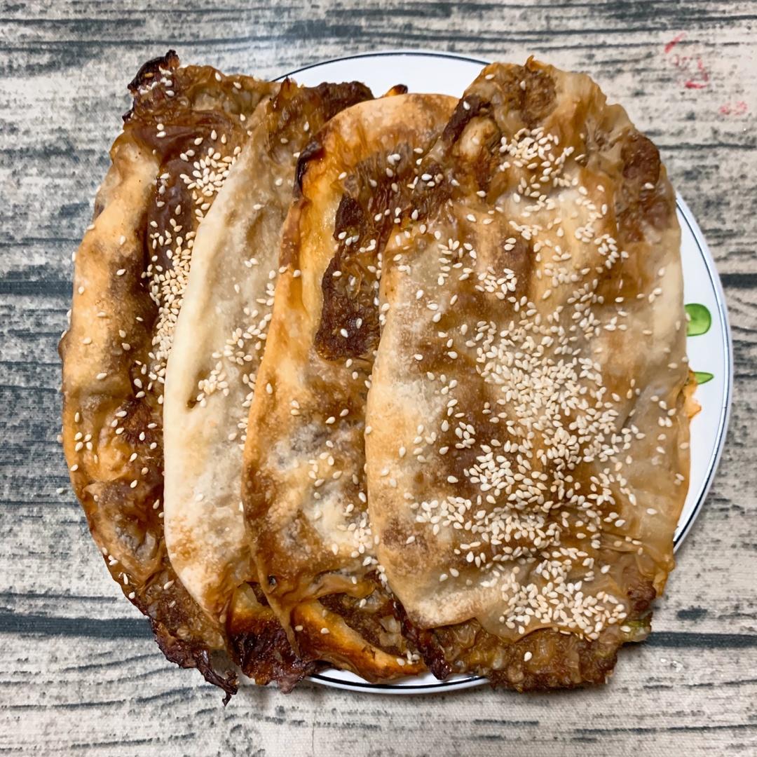👩‍🍳香喷喷的榨菜鲜肉锅盔～吃一次忘不了💁🏻‍♀️