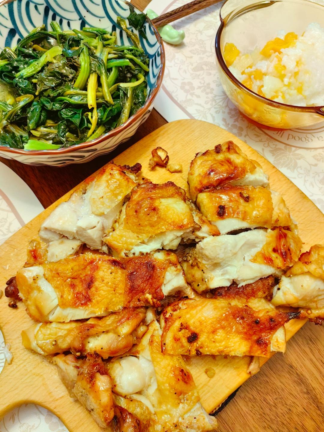 蒜香烤鸡腿