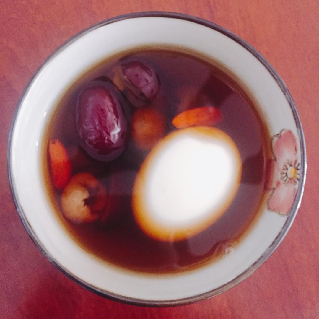 红枣桂圆煮鸡蛋