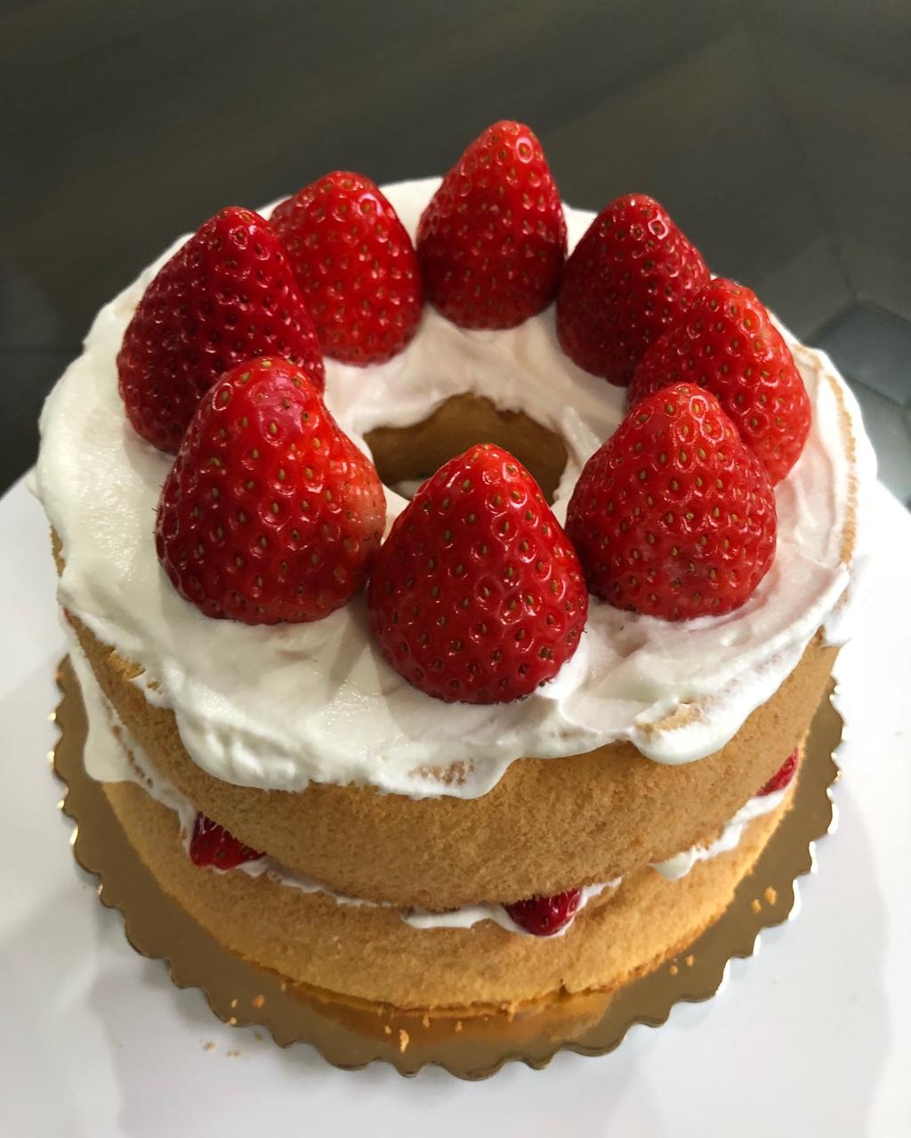 草莓戚风蛋糕【曼达小馆】