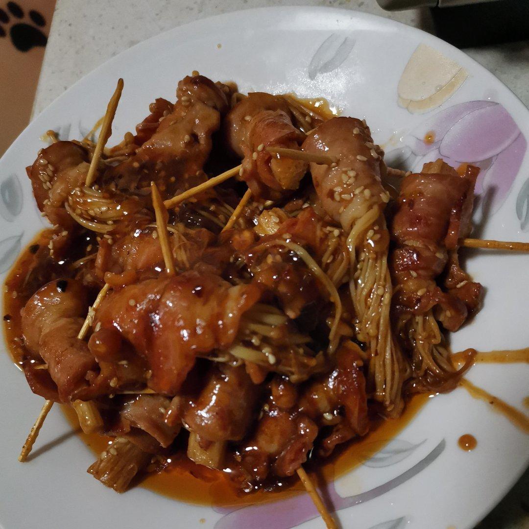 金针菇培根卷