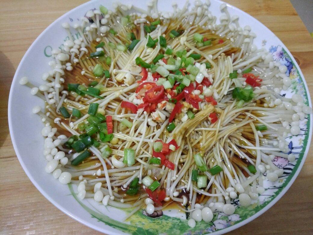 油泼金针菇