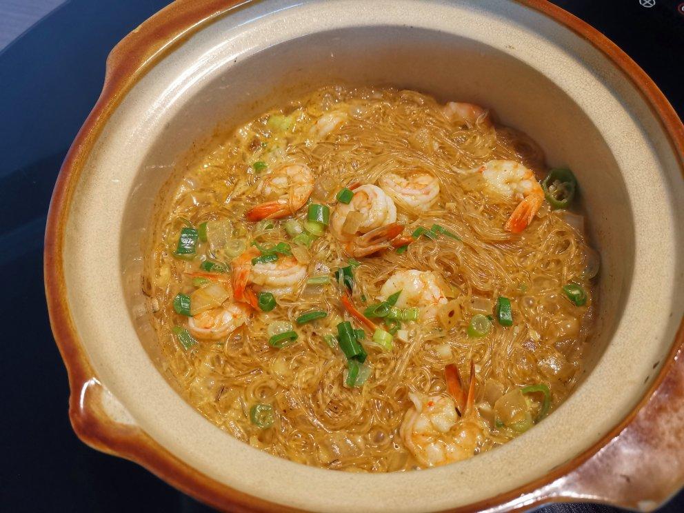 咖喱鲜虾粉丝煲