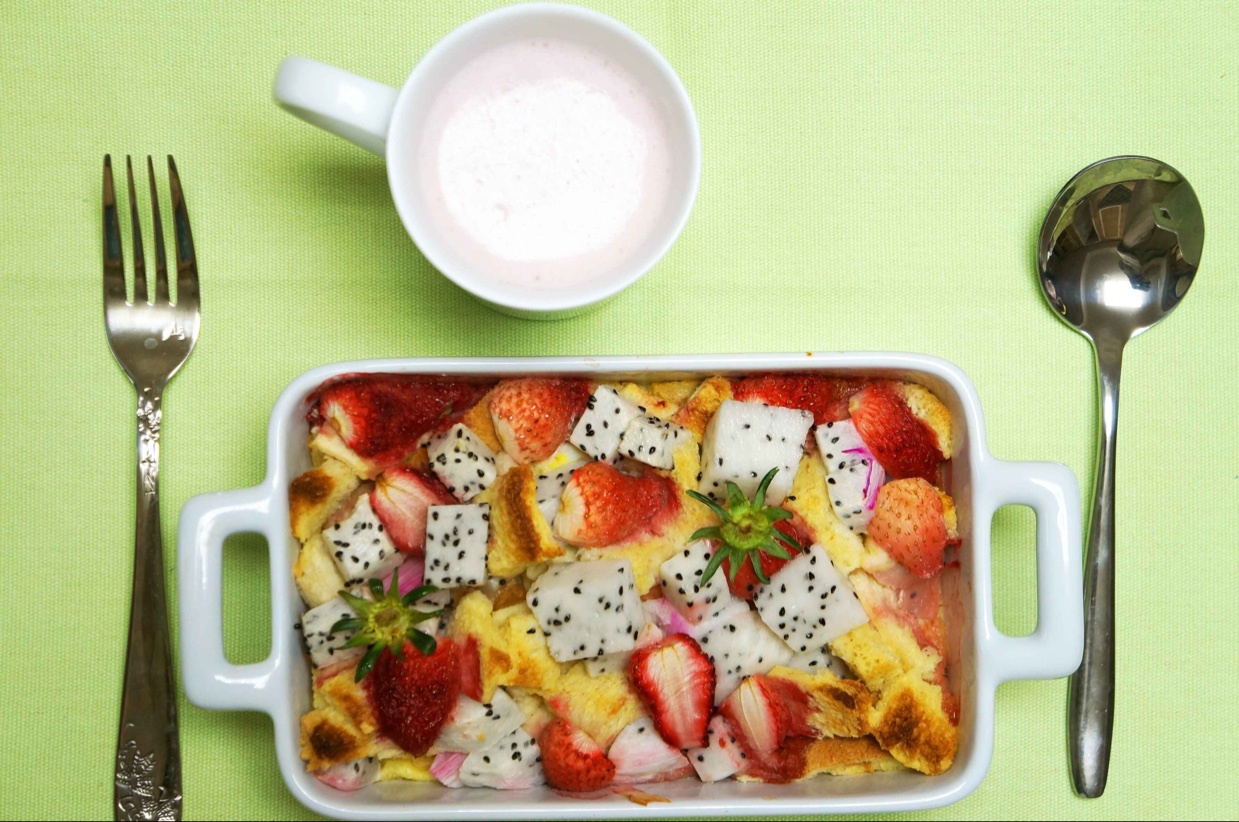 焗烤蔓越梅吐司布丁