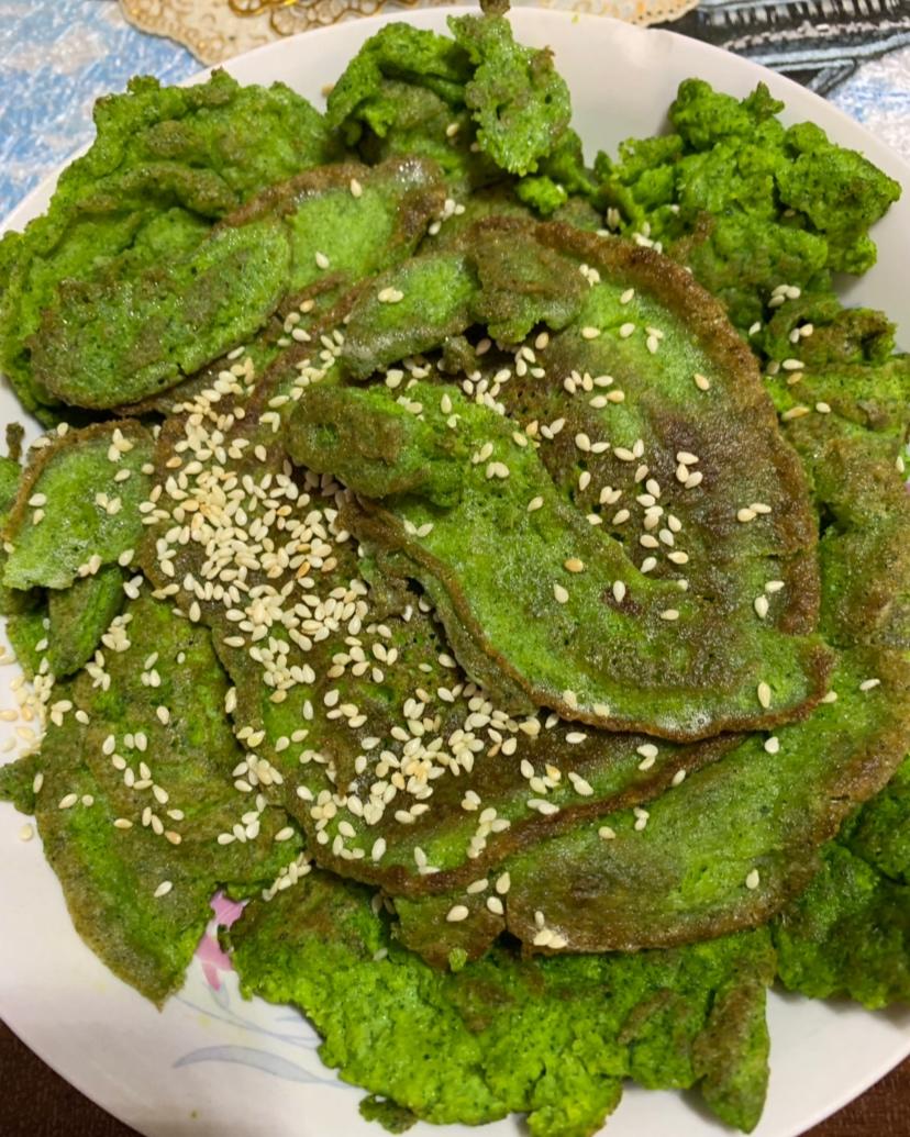黄瓜皮鸡蛋饼