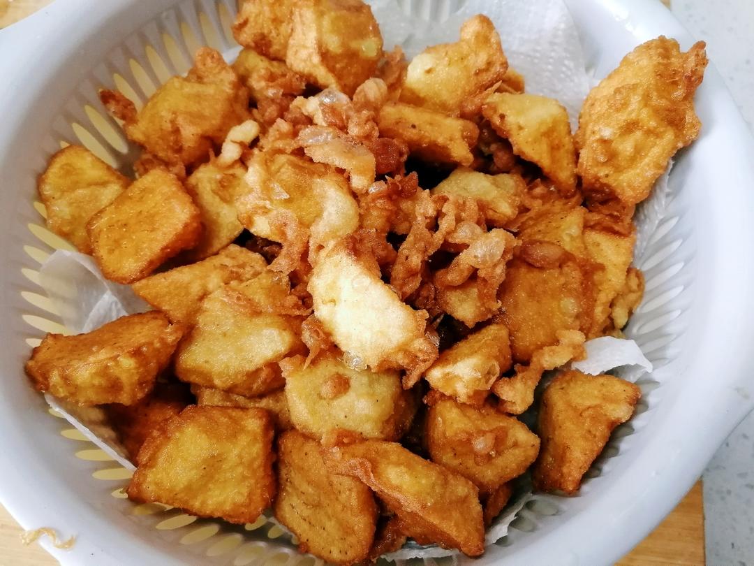 做好烧茄子，要先炸好~的做法