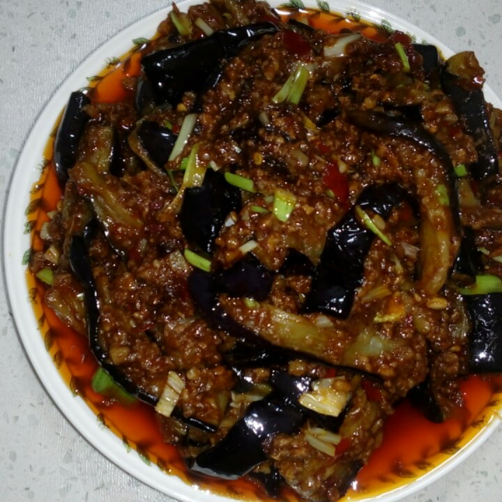 红烧肉沫茄子