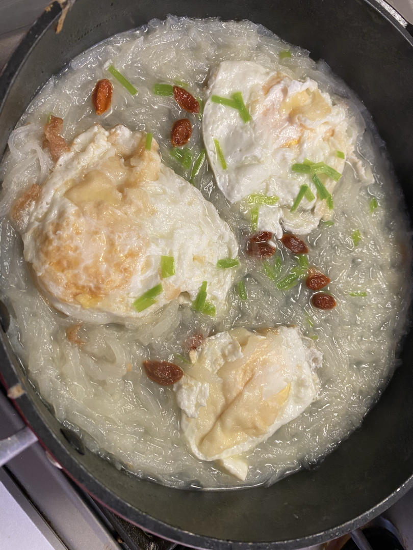 黄磊同款萝卜丝煎蛋汤
