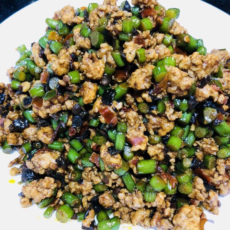 下饭菜～蒜苔肉末