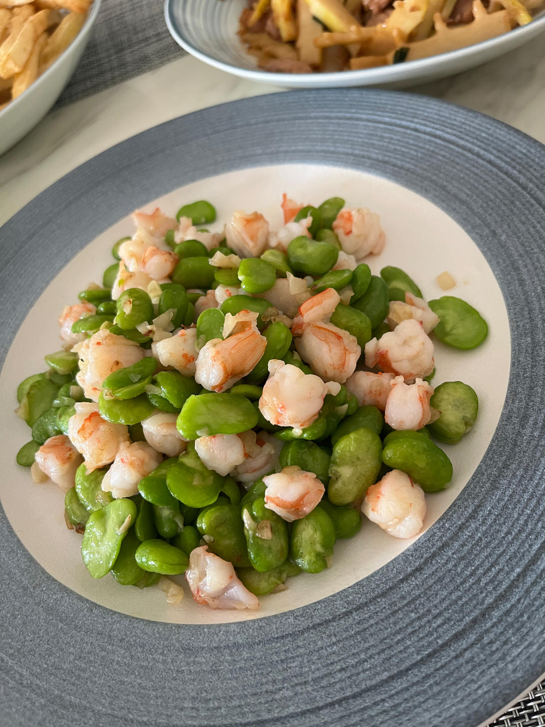 蚕豆瓣子炒虾仁～吃出春天的味道