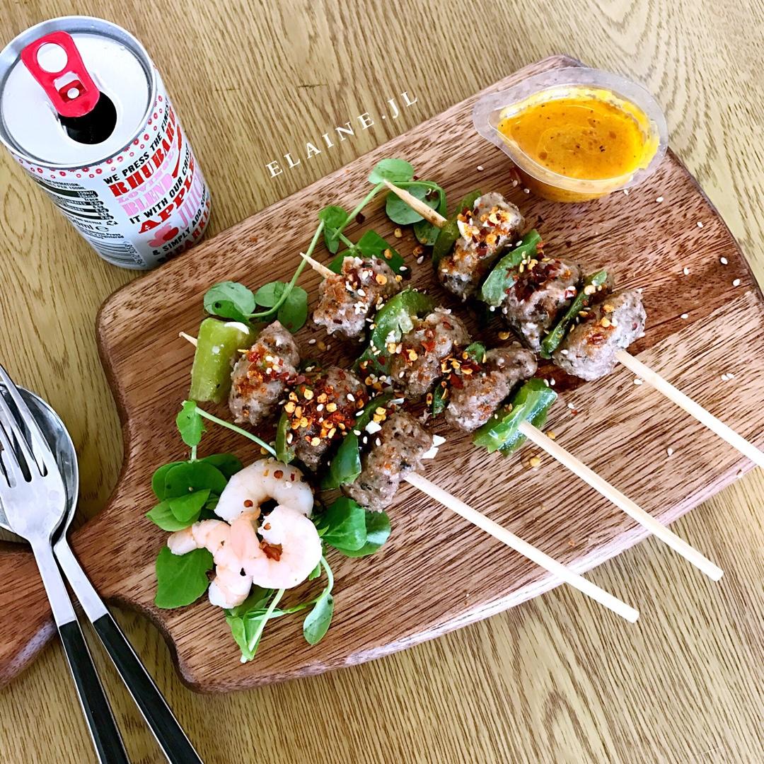 彩椒烤肉串
