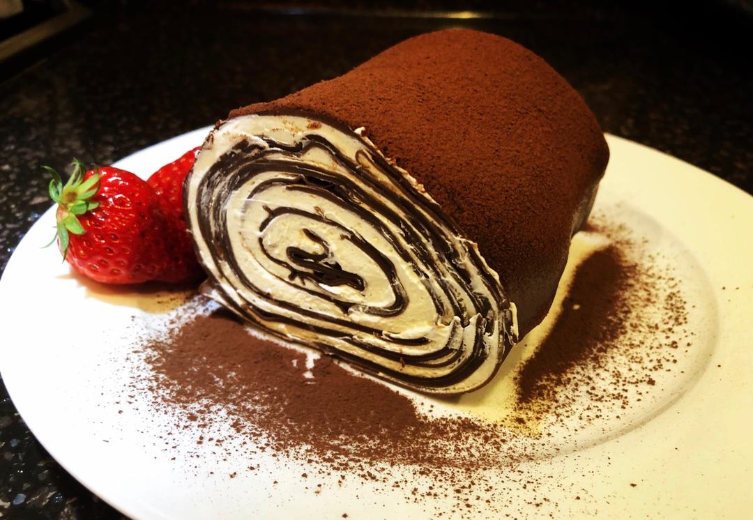 网红食谱│抹茶毛巾卷