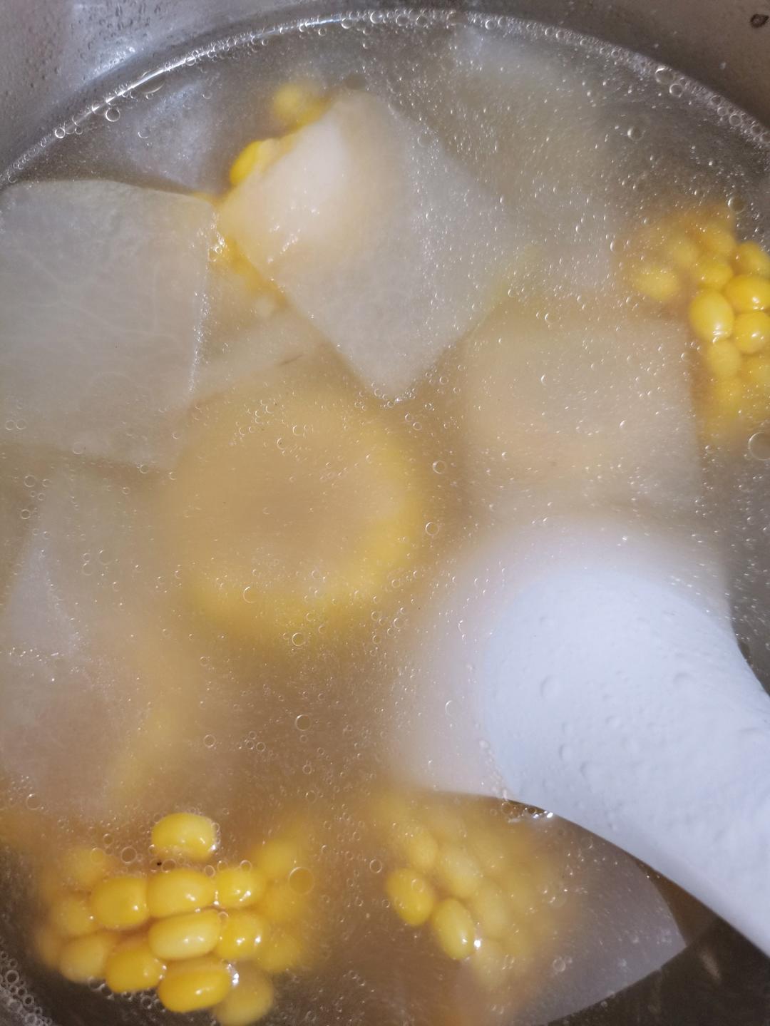 ✨美味减脂汤❗️鲜甜好喝的玉米冬瓜汤