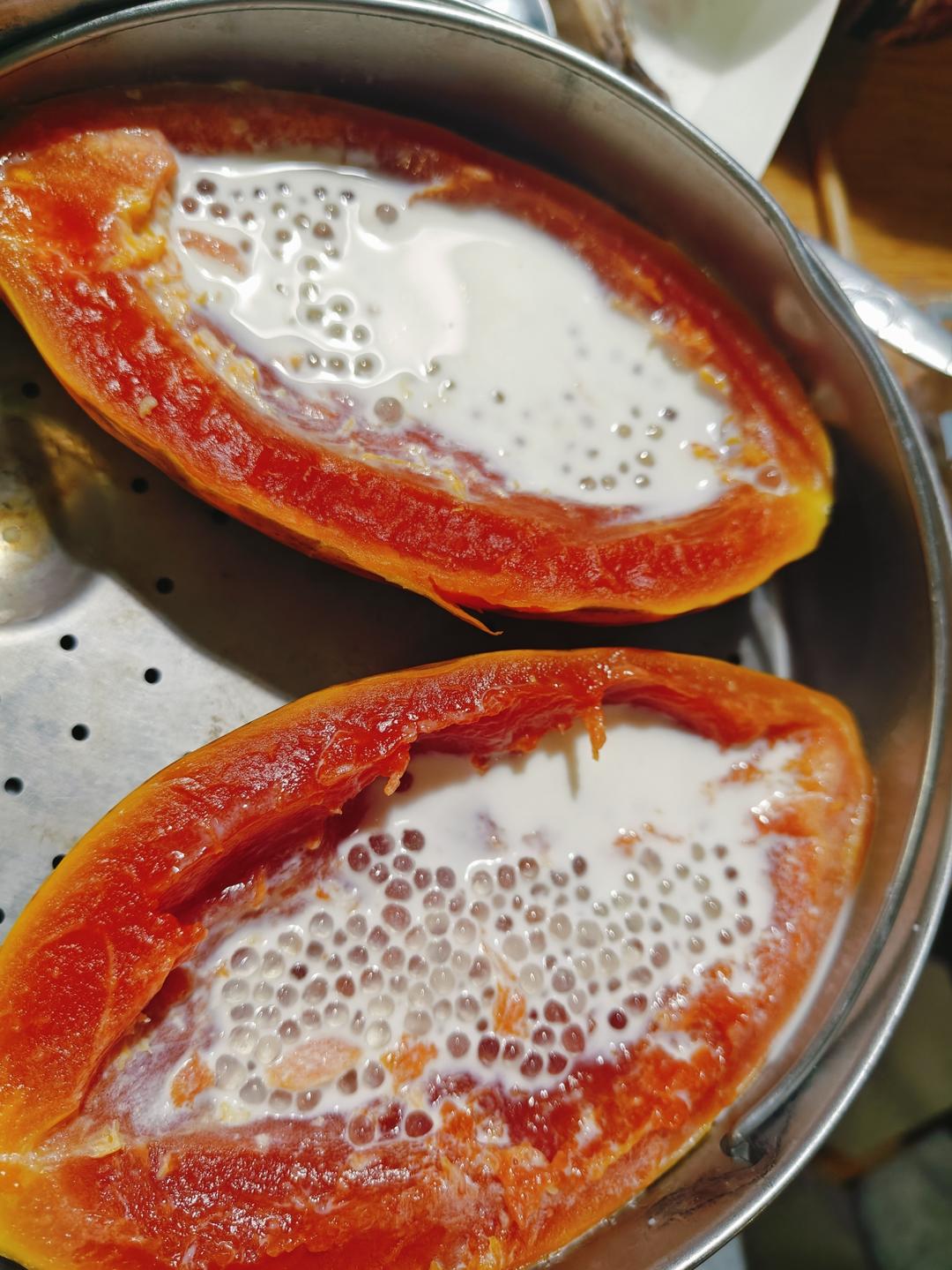 木瓜炖牛奶