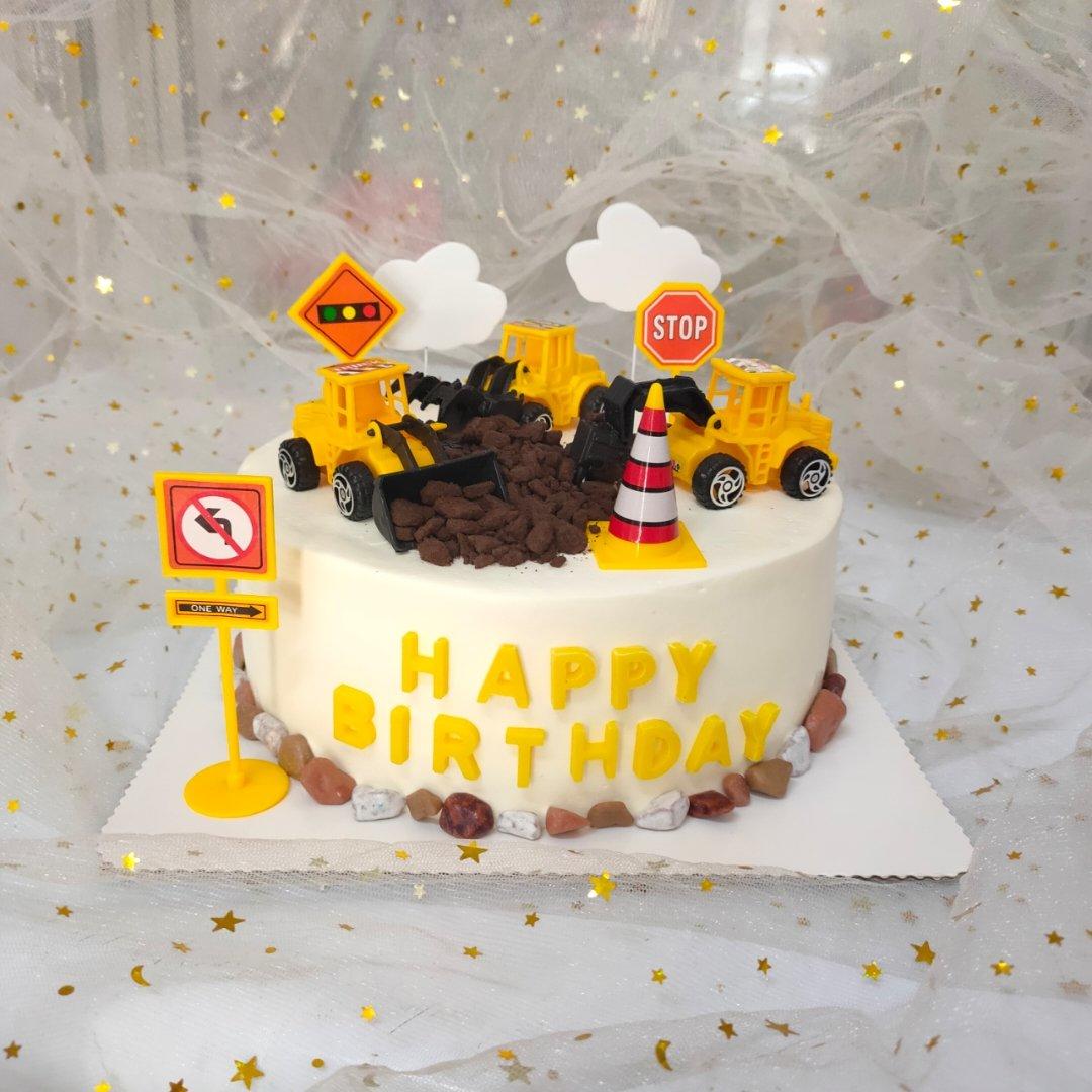 挖掘机蛋糕