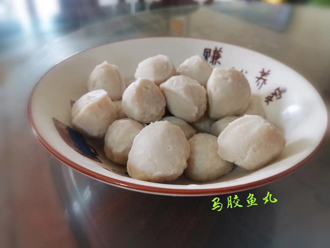 手打马胶鱼丸