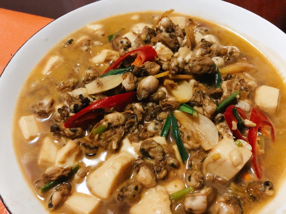 神经兮希做的海蛎烧豆腐