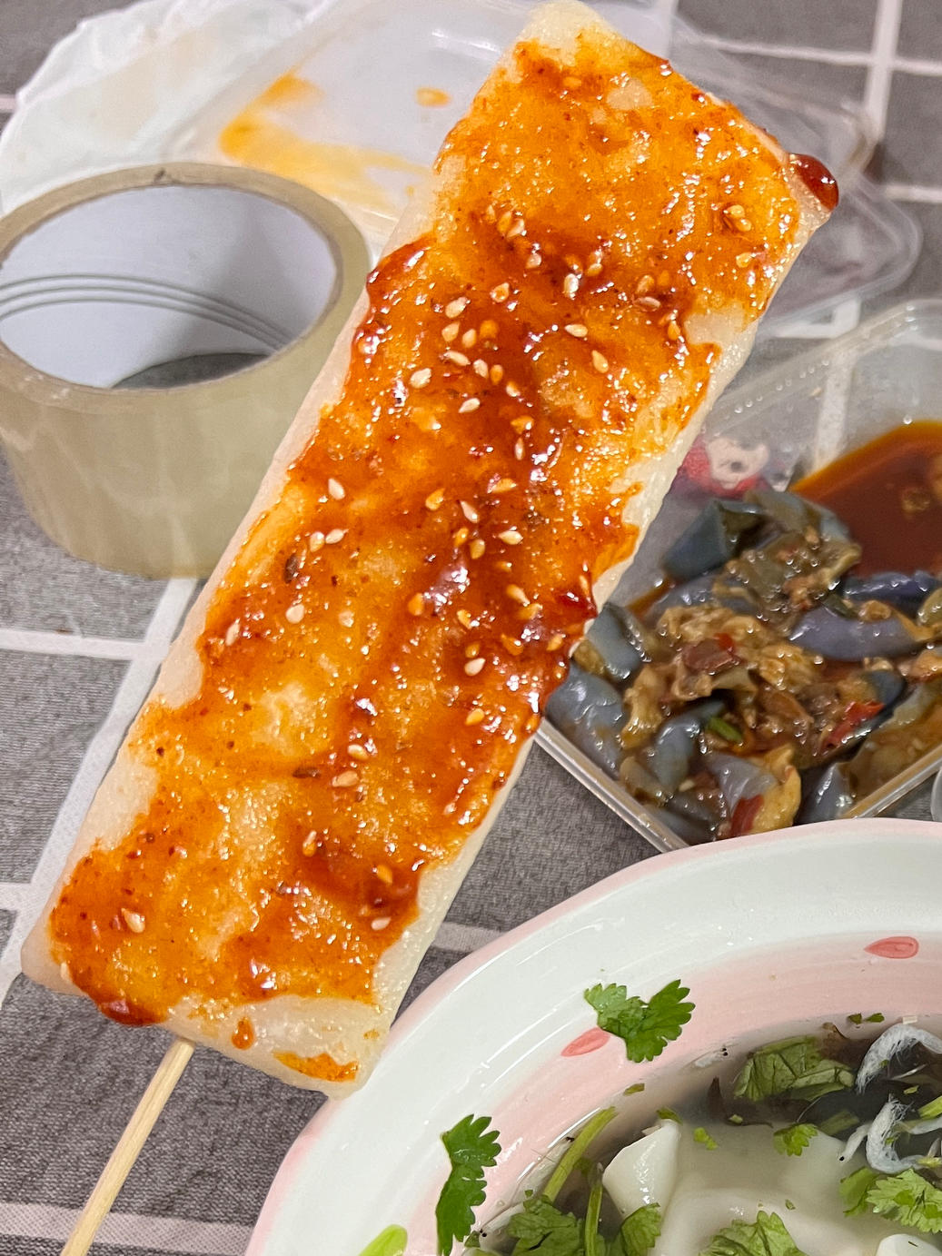 ㊙️脆皮炸年糕，附赠万能的炸串酱料‼️