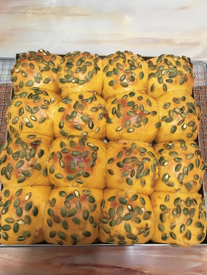 南瓜提子小面包❗不加一滴水和奶