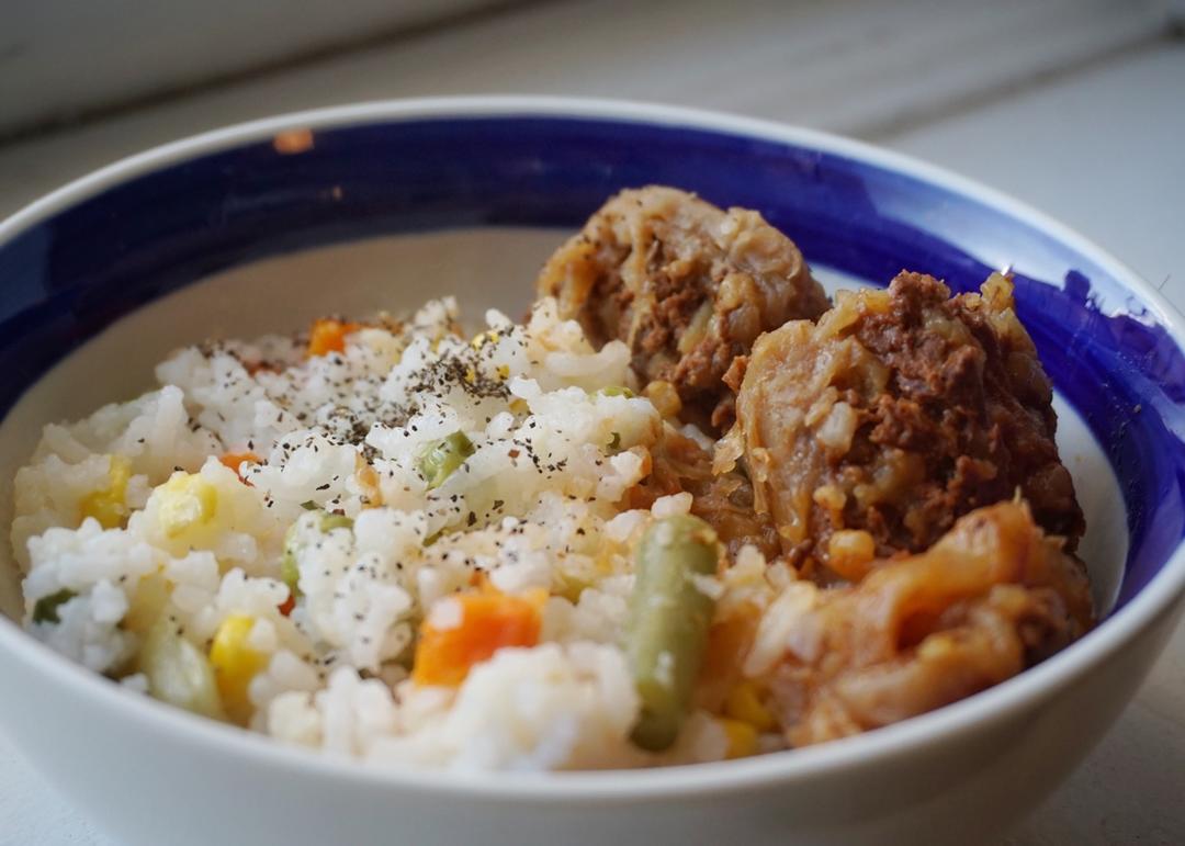 豌豆胡萝卜焖饭