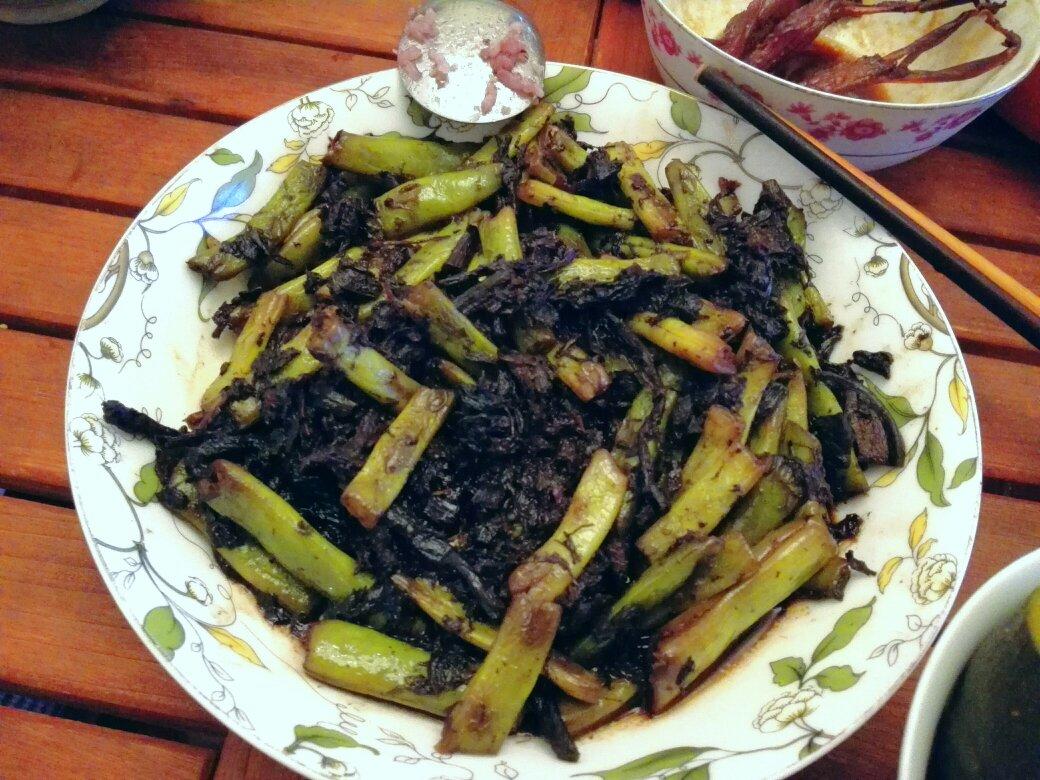 梅干菜炒四季豆