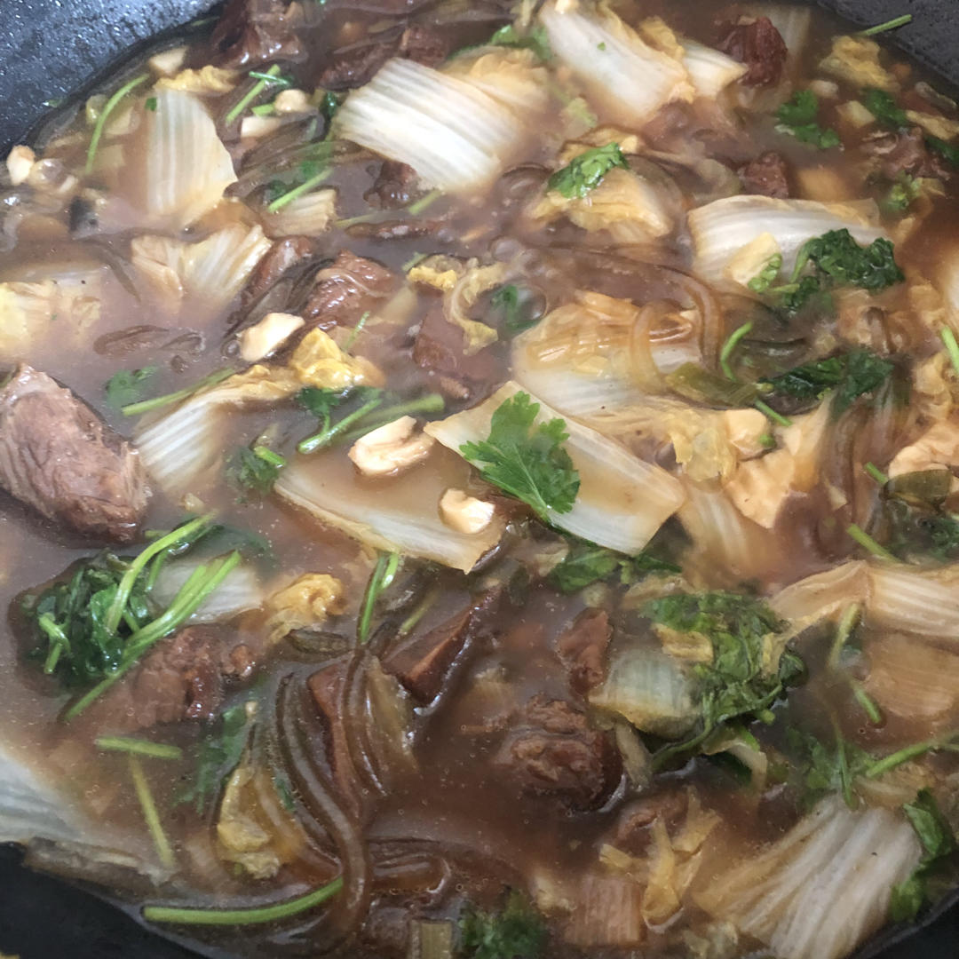 牛肉白菜炖粉条