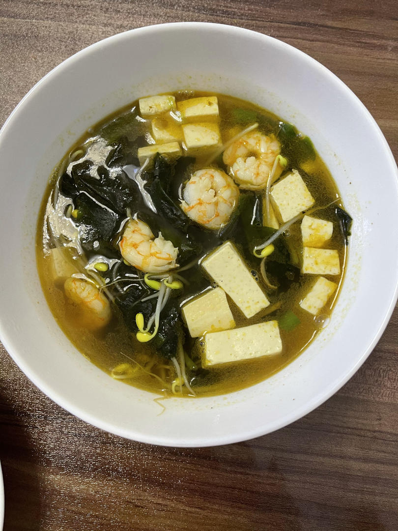 🔥超级好喝的虾仁海带豆腐汤～低脂美味还营养