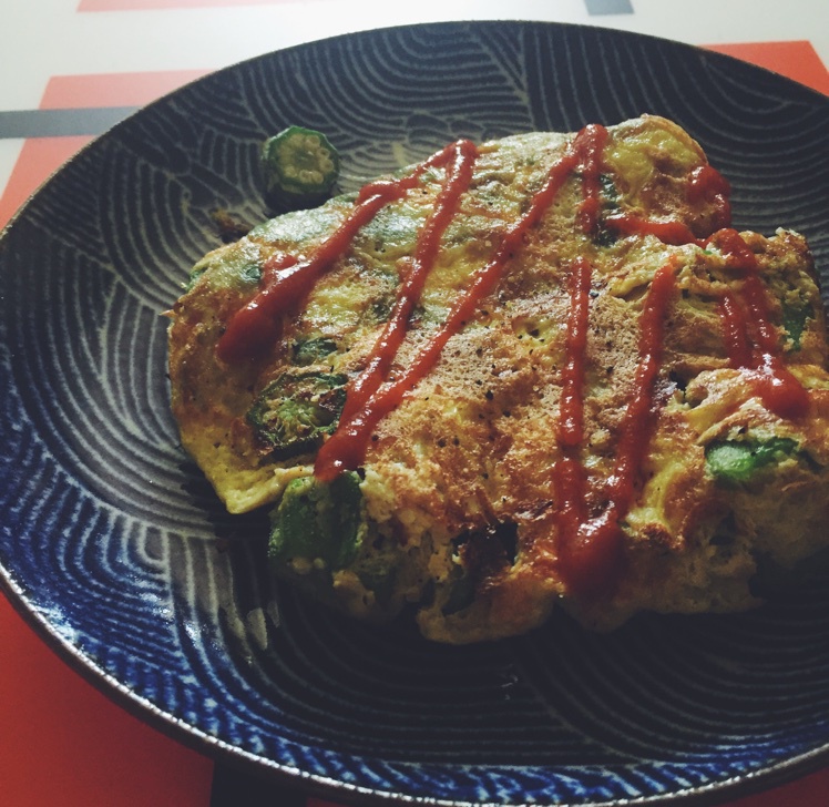 秋葵炒鸡蛋