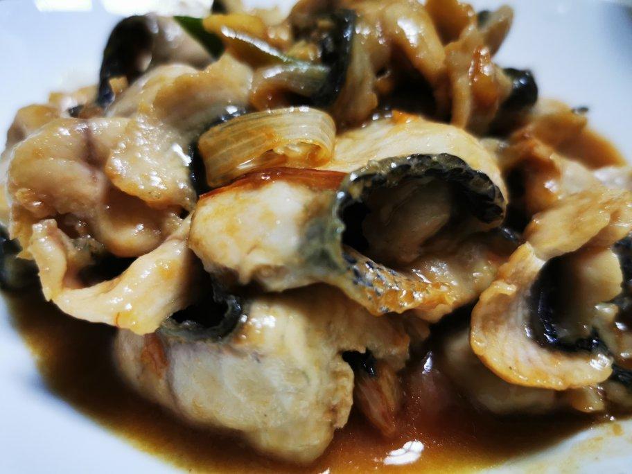 孙宝宝的小厨娘做的滑炒黑鱼片