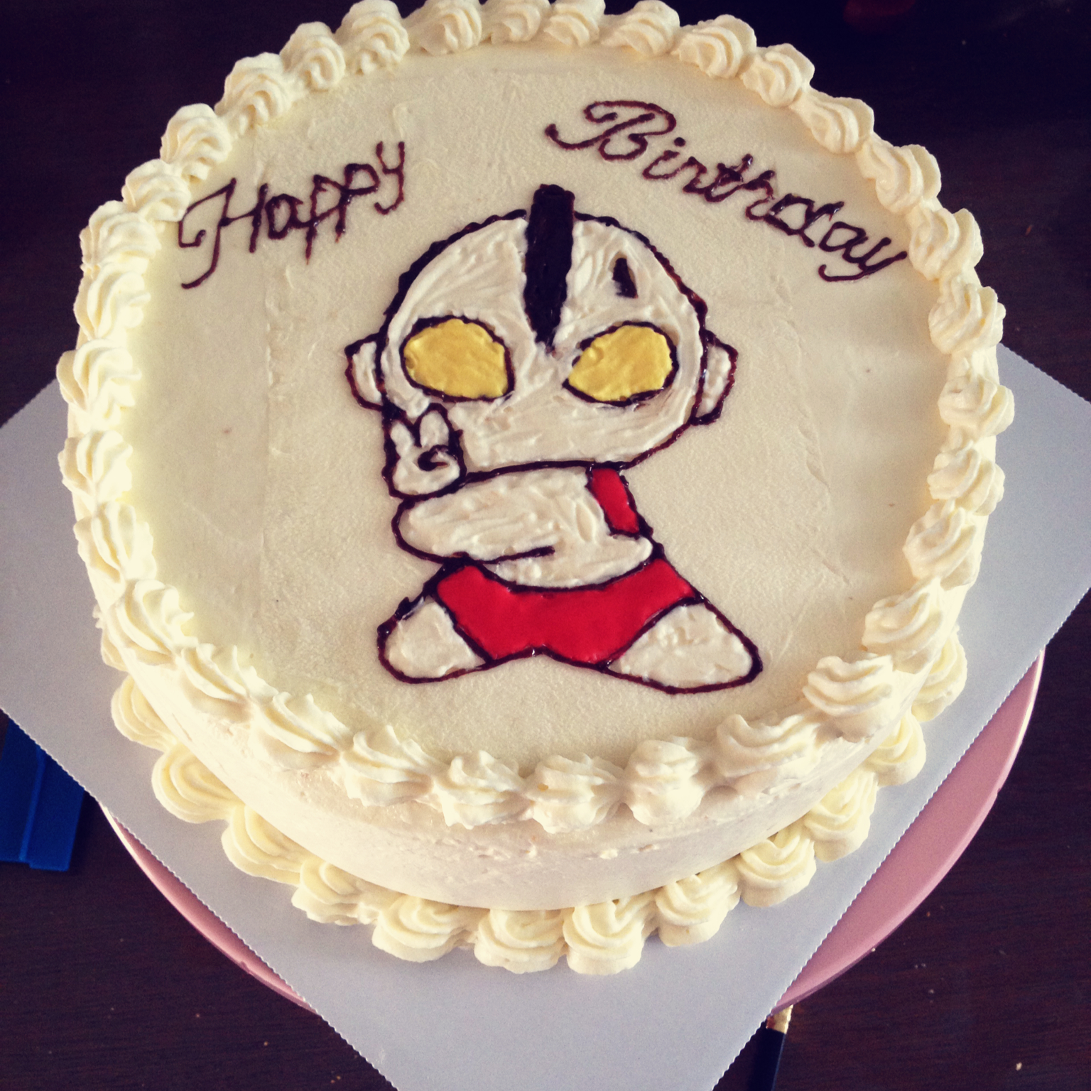 孙夫人做的转印蛋糕