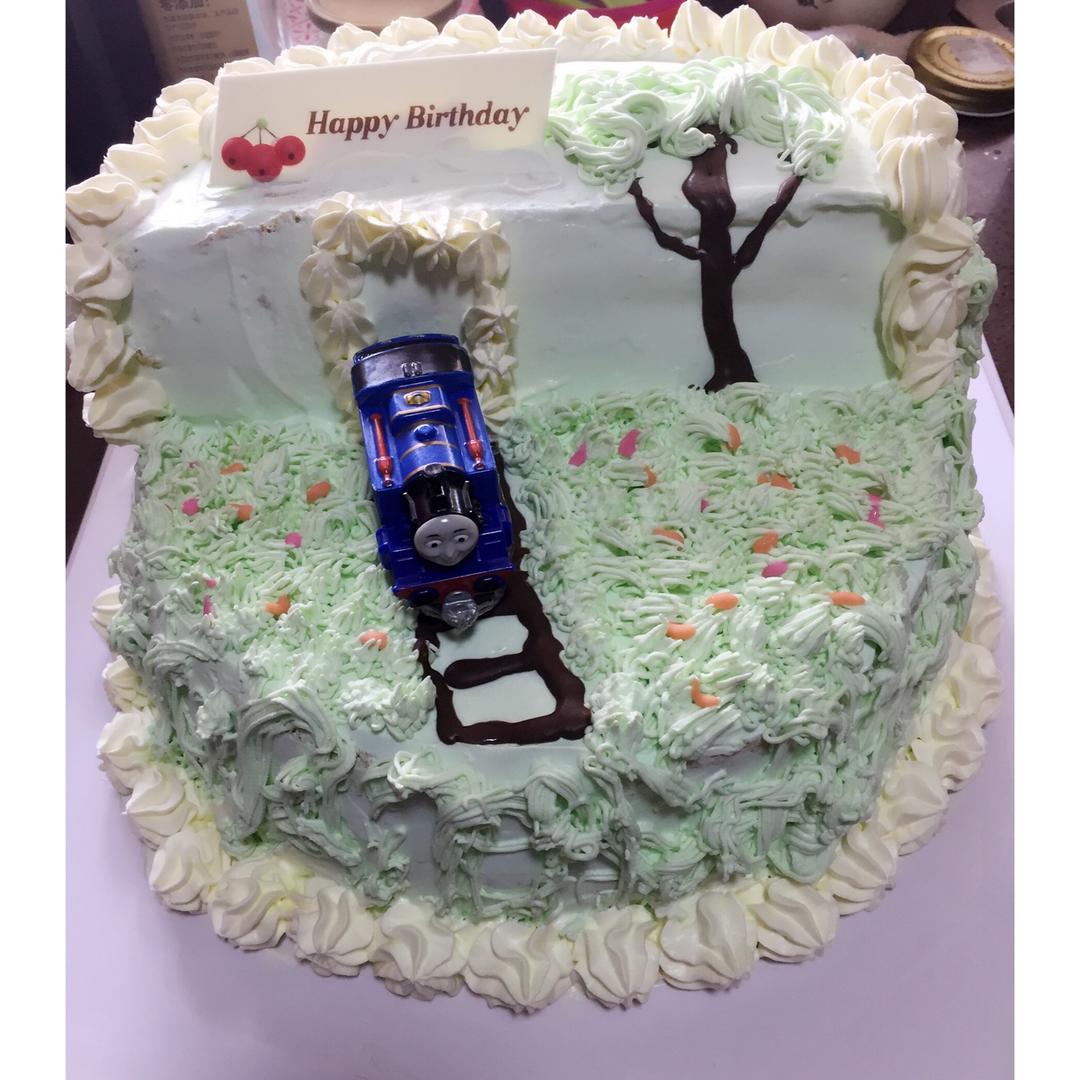 托马斯场景蛋糕